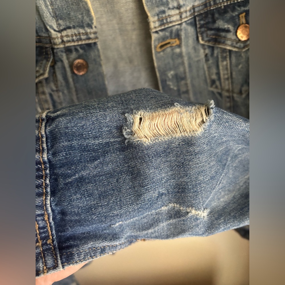 H&M Divide Jean jacket. . small size 100%cotton - Picture 12 of 13
